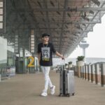OOTD with my Exhibition Collection Luggage by SwissTech USA