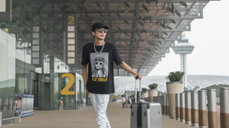 OOTD with my Exhibition Collection Luggage by SwissTech USA