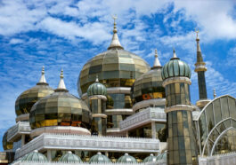 Crystal mosque in Kuala Terengganu, Malaysia photo via Depositphotos