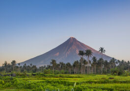 View of Mayon Volcano from Bicol International Airport