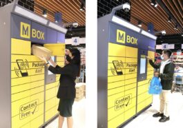 Actual MBOX smart lockers installed at MerryMart Grocery branch in DoubleDragon Plaza