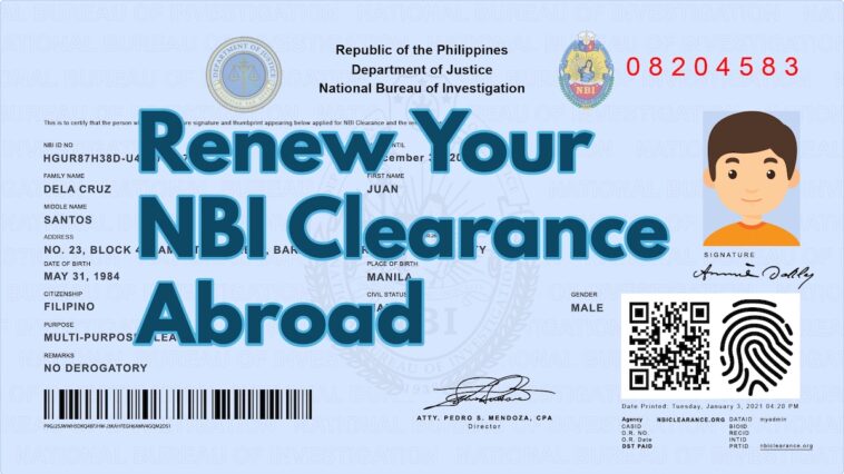 Renew Your NBI Clearance Abroad