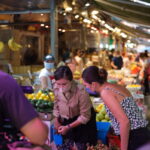Chef Vicky Lau visiting Gwo Lan with host, Debbie Wong