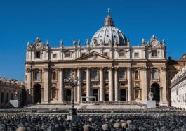 You can appreciate the scale of the Basilica to the size of the crowd standing in front of it.