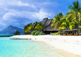 Amazing white beaches of Mauritius island pictures via DepositPhotos