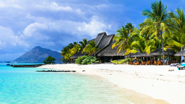 Amazing white beaches of Mauritius island pictures via DepositPhotos