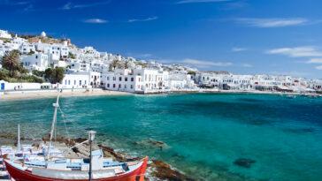 Beautiful Mykonos photo via Depositphotos