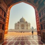 Beautiful Taj Mahal in Agra by Sylwia Bartyzel via Wikipedia CC