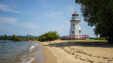 Cheboygan Michigan Beach photo via Depositphotos
