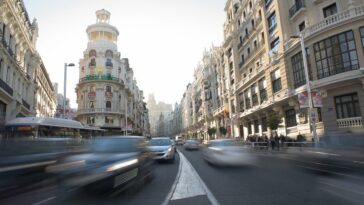 Gran Via Street in Madrid