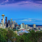 Seattle skyline at twilight from Kerry Park photo via DepositPhotos