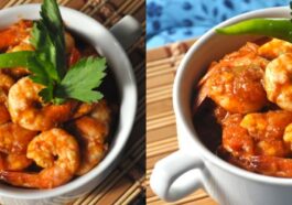 Shrimp with spicy fresh tomato sauce