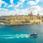 Aerial view of Valletta city - capital of Malta photo via Depositphotos