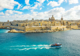 Aerial view of Valletta city - capital of Malta photo via Depositphotos