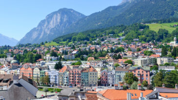 Cityscape of Innsbruck in Austria photo via Depositphotos