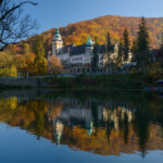 Lillafured palace in autumn photo via Depositphotos