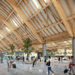 The unique arc of the spacious Departure Hall is inspired by one of the peaks of mountains in the region as other elements of design at the hall have similar take-offs from nature that define the province’s landscape.