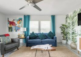 Elevated Coastal Chic Airbnb Beach House with Deck in Galveston Texas