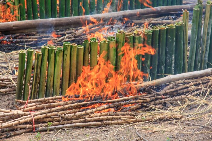 Com Lam Bamboo Sticky Rice photo via Depositphotos