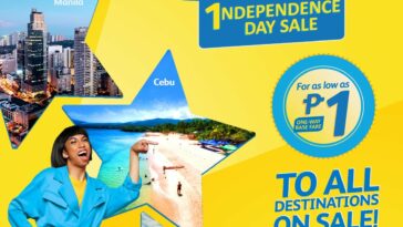 Cebu Pacific launches trademark PISO sale this 1ndependence day