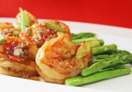 Stir-fried Prawns and Asparagus in XO Sauce