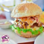 Purple Beetle - Cheesy Bacon Burger