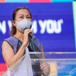 TPB COO Maria Anthonette C. Velasco-Allones welcomes the guests at the launch of “It’s More Fun with You”
