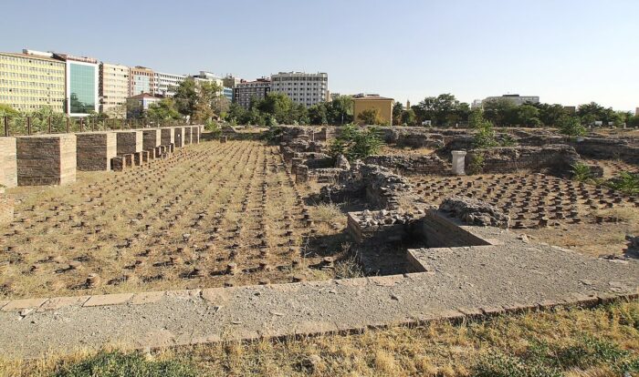 Roman Baths of Ankara by Ingeborg Simon via Wikipedia cc