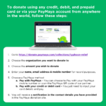 How to Donate using Credit, Debit and Prepaid Card using your PayMaya account