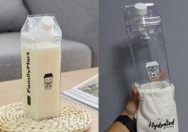 FamilyMart is giving away this limited-edition Kohi-san acrylic bottle for free until the end of January.
