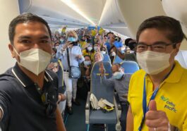 200 millionth passenger of Cebu Pacific with Lance Gokongwei - CEB's Chief Executive Officer