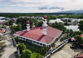 Aerial photo of Taluksangay Mosque
