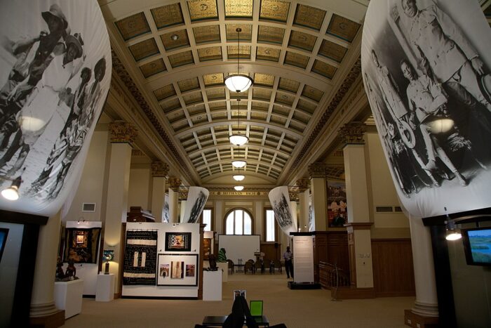African American Museum Oakland Library by Almonroth via Wikimedia cc