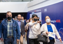 (from left) Mr. Richard Haddad from the UAE Delegation, Atty. Charles Bautsta from the Tourism Promotions Board, Ms. Bi Yong Chungunco, and Atty. Karen Mae Sarinas-Baydo of TIEZA