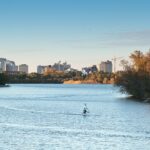 Downtown Regina, seen from Wascana Lake in Wascana Centre by Tintaggon via Wikipedia cc