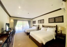 The Garden View Suite with 2 queen-sized beds is one of the most requested rooms