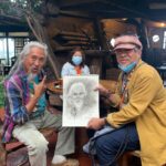 National Artist Kidlat Tahimik and noted Angono artist Nemi Miranda