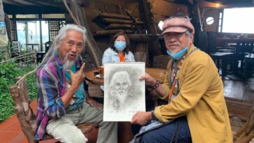National Artist Kidlat Tahimik and noted Angono artist Nemi Miranda