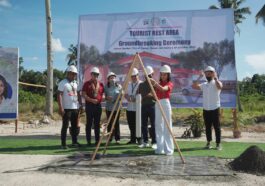 Department of Tourism (DOT) Secretary Christina Garcia Frasco and Tourism Infrastructure and Enterprise Zone Authority (TIEZA) Chief Operating Office Mark T. Lapid led the groundbreaking ceremony a Tourist Rest Area (TRA) that will soon rise at the City Hall complex in Penaplata, Island Garden City of Samal in Davao del Norte.