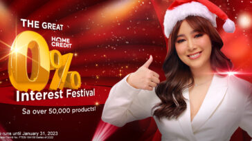 Have the merriest holiday with Home Credit’s The Great 0% Interest Festival