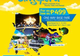 Cebu Pacific holds special PHP 499 seat sale to Singapore