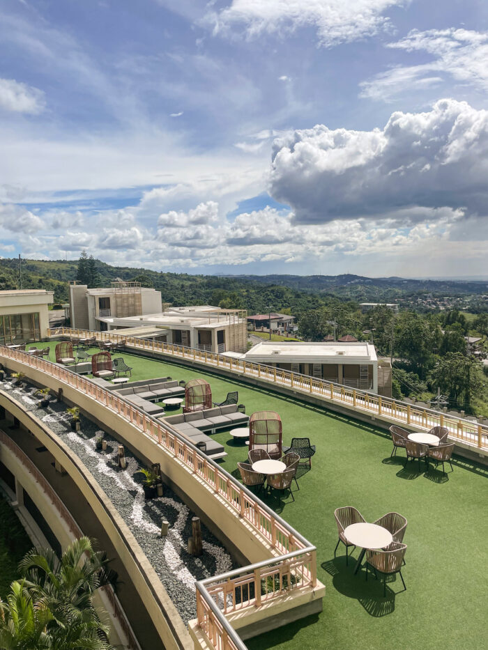 The views from the main building of Timberland Highlands Resort