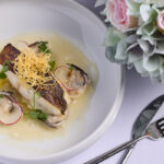 The fish course of Cod Fillet with Japanese Clams – its sauce a refined French take on clam chowder – marries marvellously with the 2020 Bourgogne standout of Puligny-Montrachet ‘Vieilles Vignes’ from Domaine de la Choupette