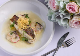 The fish course of Cod Fillet with Japanese Clams – its sauce a refined French take on clam chowder – marries marvellously with the 2020 Bourgogne standout of Puligny-Montrachet ‘Vieilles Vignes’ from Domaine de la Choupette