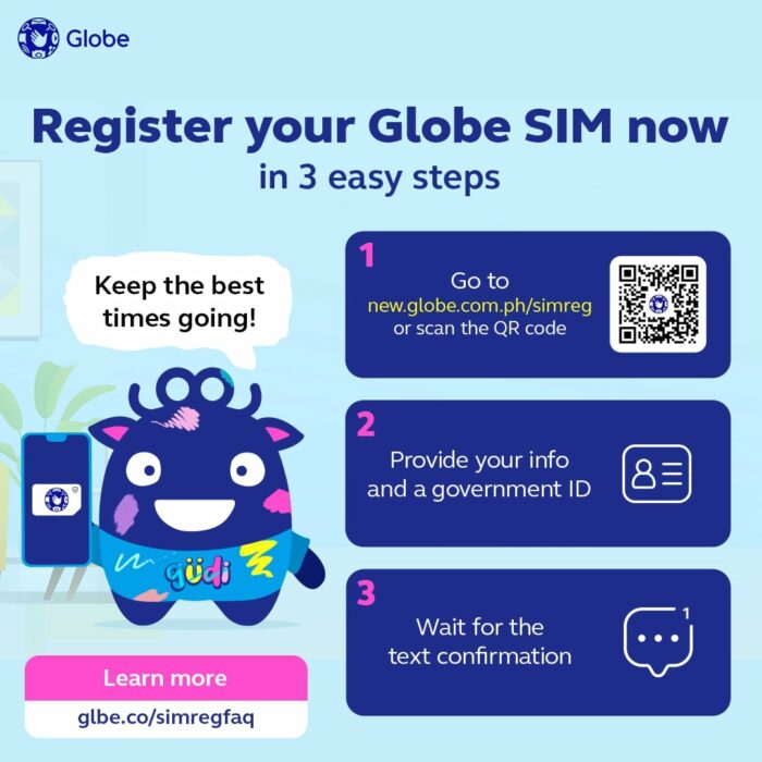 Register your Globe SIM Card now