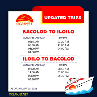 Iloilo to Bacolod Ferry and RORO Schedule and Fare Rates: 2023 Guide ...