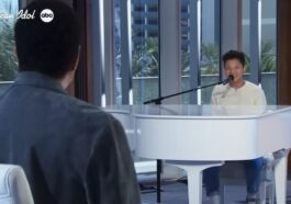 Tyson Venegas Earns Rare Platinum Ticket on American Idol screen grab from American Idol Youtube