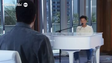 Tyson Venegas Earns Rare Platinum Ticket on American Idol screen grab from American Idol Youtube
