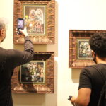 Museum guests enjoy the featured artworks at the Yuchengco Museum