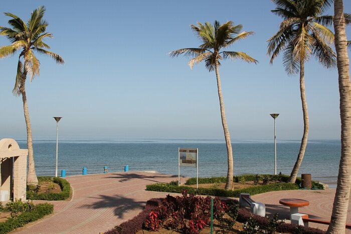 Al Qurum Beach by Eduard Marmet via Wikimedia cc